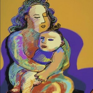 Mother and Child II Diana Ong (b.1940 Chinese-American) Computer graphics