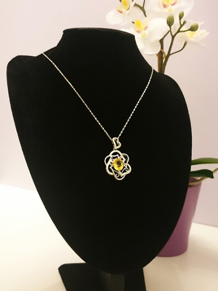 yellow necklace